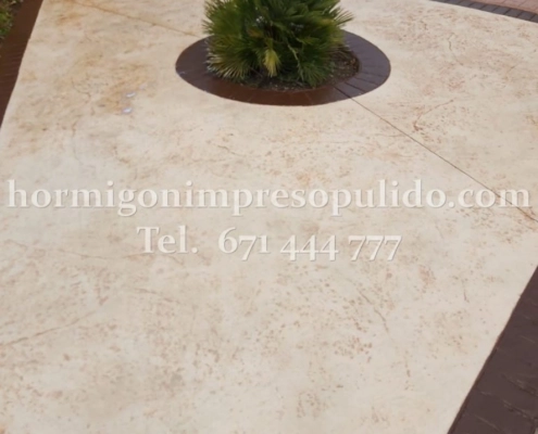 Suelo de Terraza con Hormigón Impreso Segovia