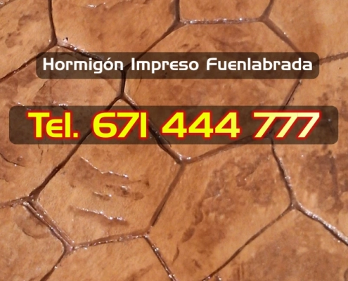 Suelo de Hormigon Impreso Fuenlabrada
