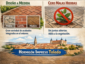 Beneficio de un pavimento estampado